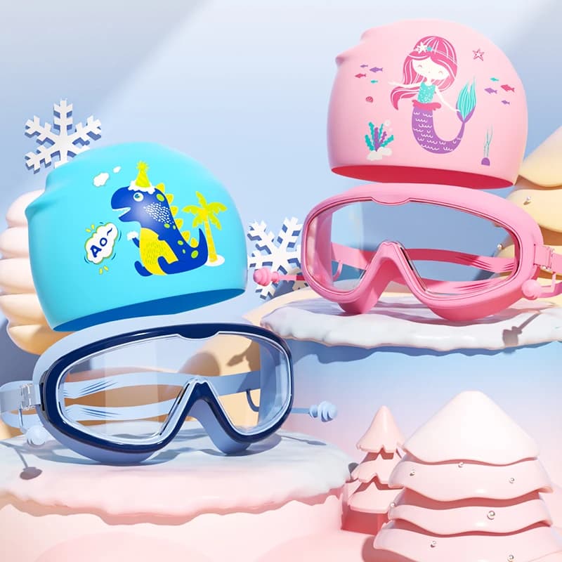 Children's swimwear for UV protection 3-14 Swimwear for swimming pool for kids and girls Swimming heads for children