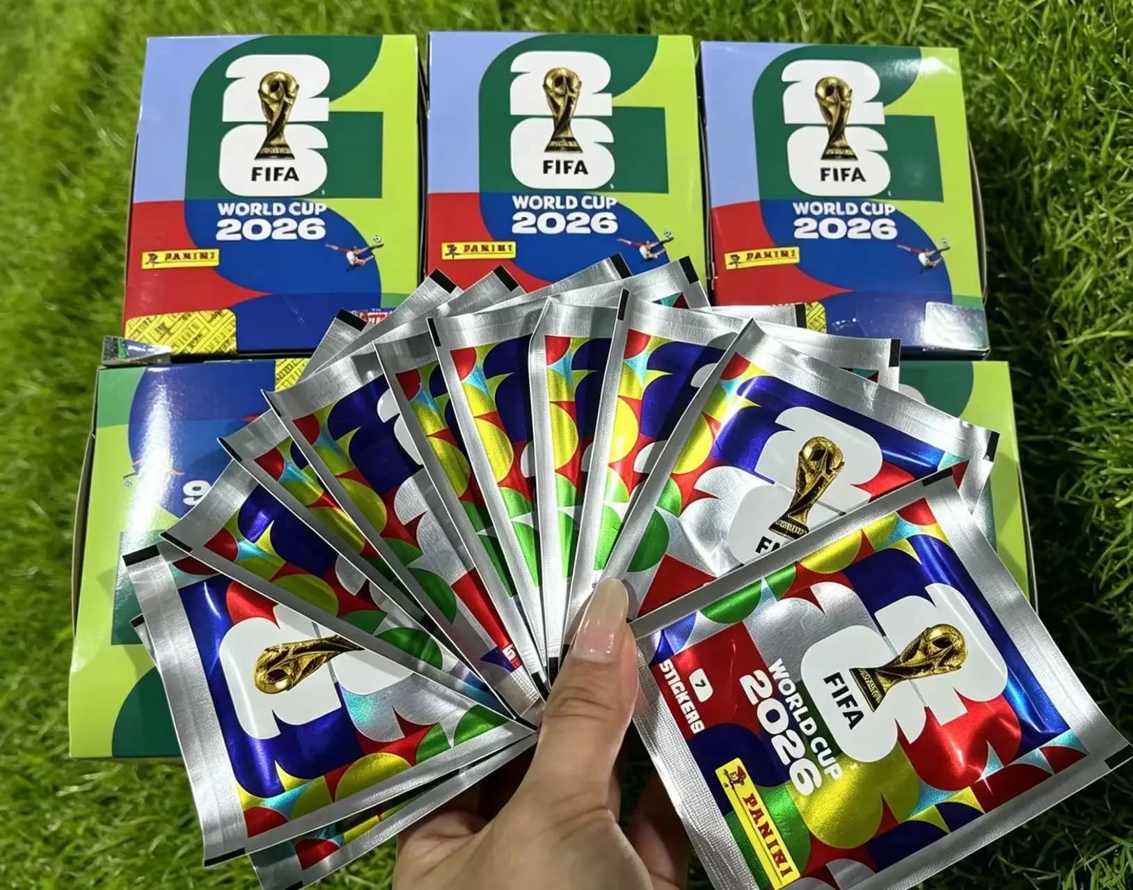 Panini FIFA 2026 World Cup Official Sticker Set - 1 Full Box (50 Packets), 7 Stickers Per Packet, 350 Stickers Total