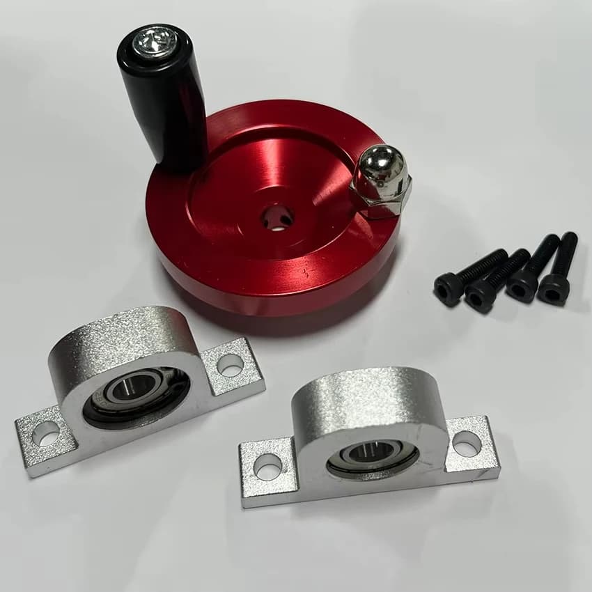 Aluminum Alloy Bearing Pillow Block Mounted Support Handwheel 60mm Accessories for CNC Milling And Drilling Integrated Machine