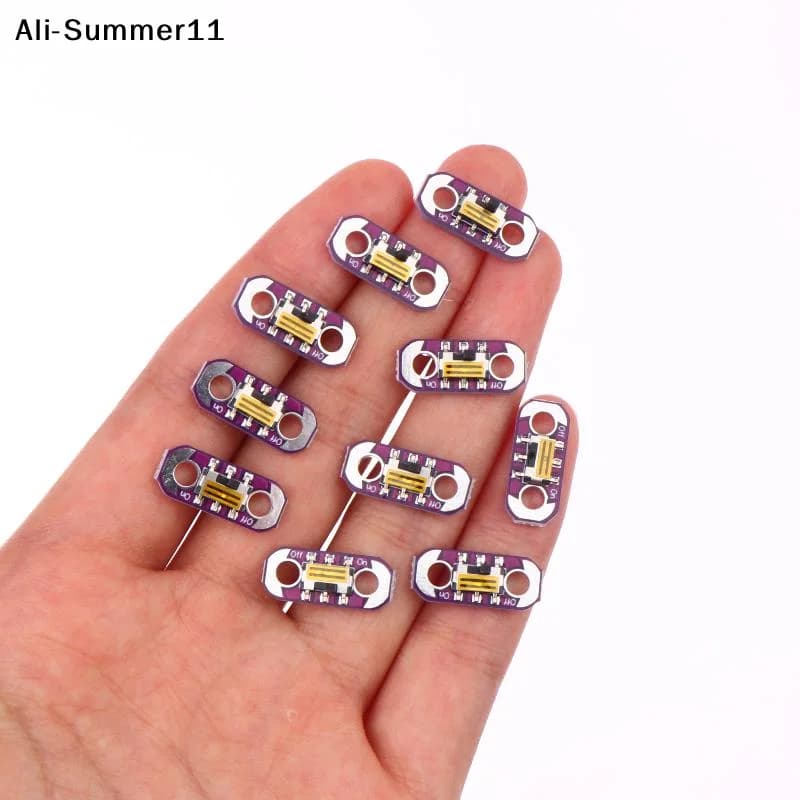 【A0】()5Pz/10Pz 2025 Nuovo Interruttore a Scorrimento LilyPad AYZ0202 Interruttore Sensore per Accessori Fai-da-Te Arduino