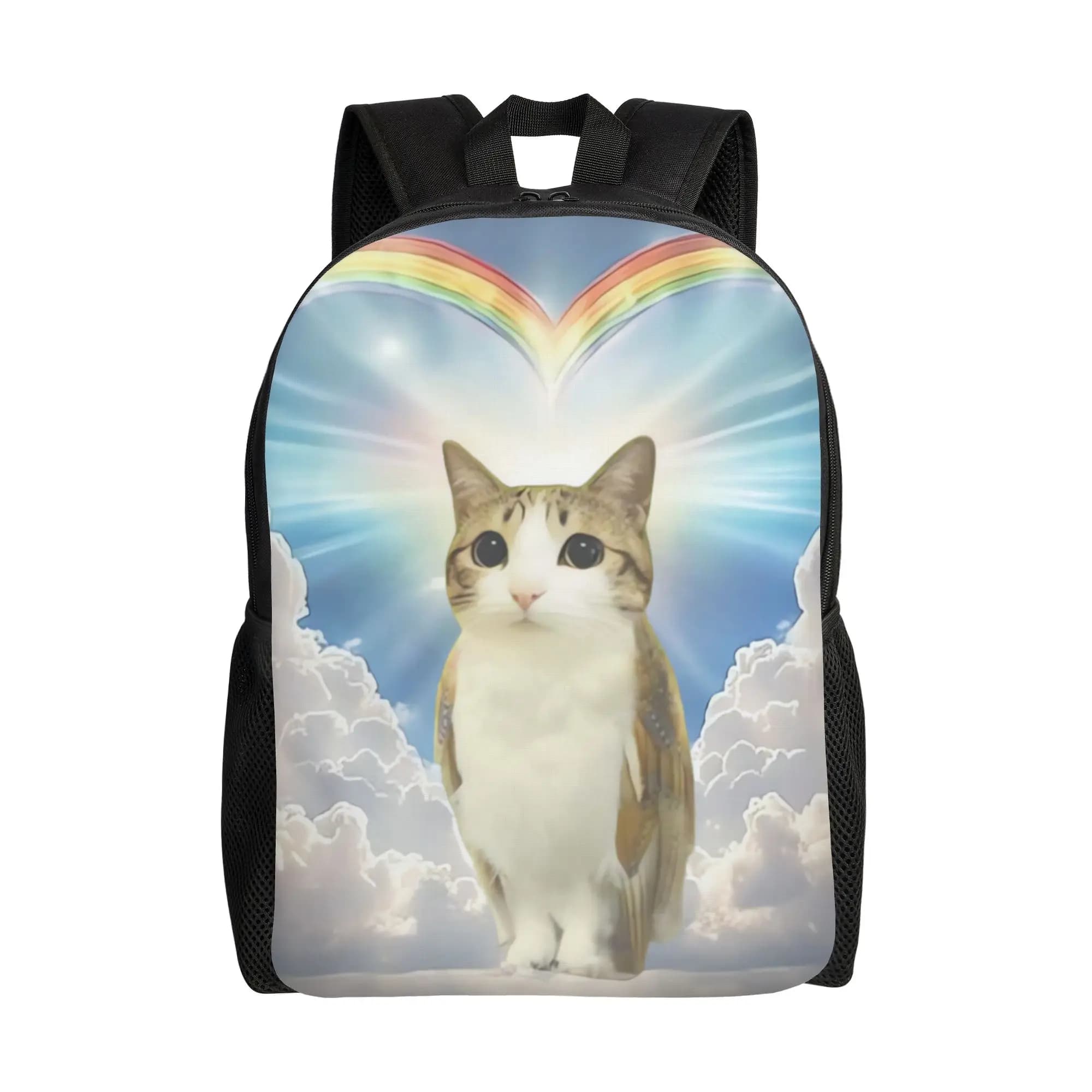 Goated Meowl Cat Backpack Funny Backpacks Female Workout Large School Bags Colorful Rucksack