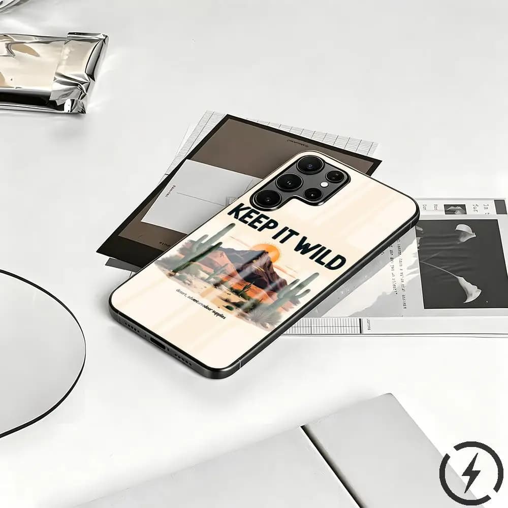 fashion Mountain print Phone Case For Samsung S26 S25 S24 S23 S22 S21 S20 Plus Ultra Note20 Glass Magnetic Case