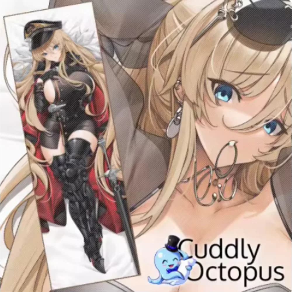 Azur Lane KMS Bismarck Anime Sexy 2WAY Dakimakura Hing Body Pillow Case Case Japanese Otaku Pillow Cosplay Bed Ings Gifts Cud