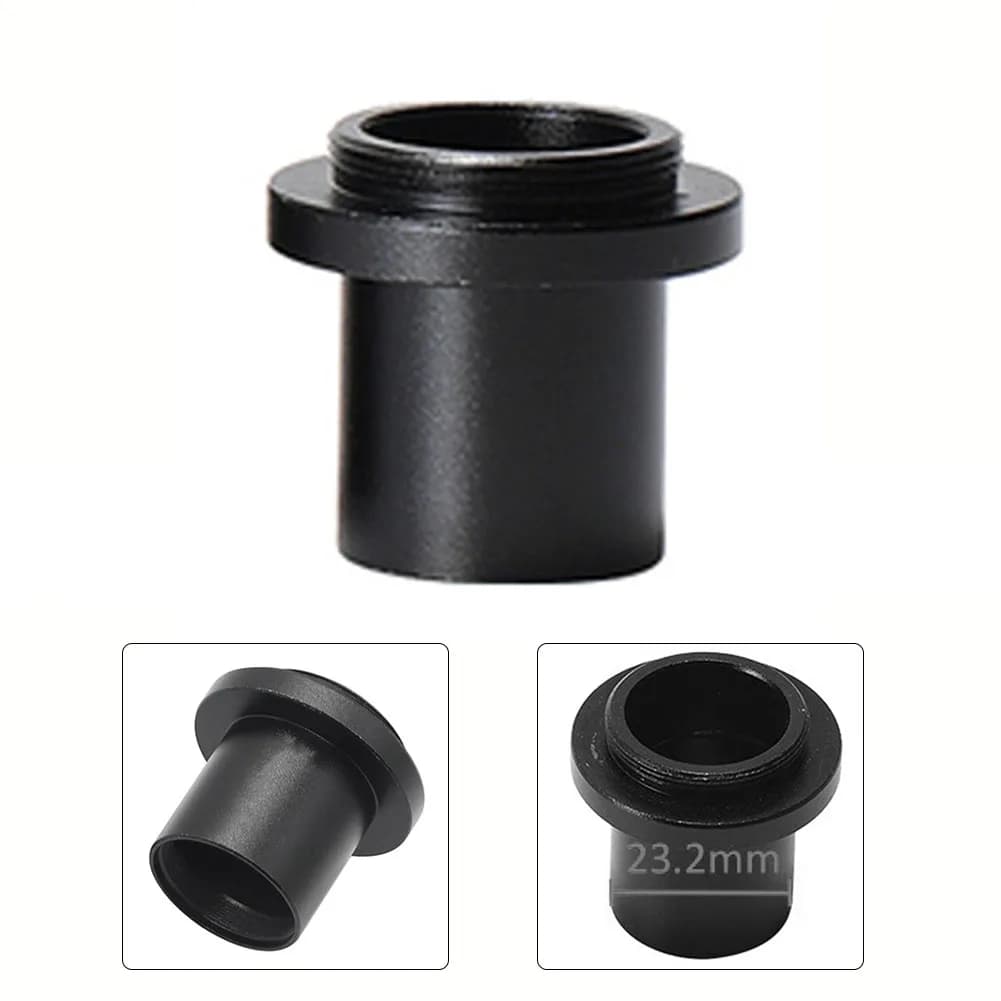 Adattatore per microscopio 1pc 1X C-Mount 23.2mm C Mount adattatore per telescopio per fotocamera CCD oculare LensAdapter accessorio Ferramentas