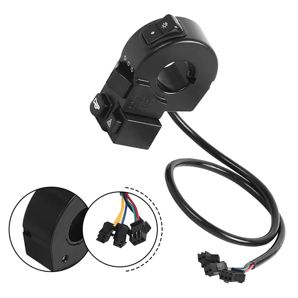 Per scooter elettrico 4 in 1 interruttore manubrio clacson-indicatori di direzione interruttori ATV-interruttore luce moto accessori e-bike