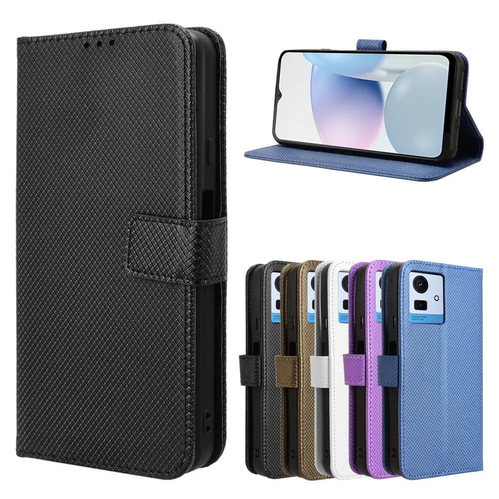 Custodia in pelle Proteggi la copertura per Cubot Note 50 Flip Stand Cover per Cubot Note 50 Note50 Portafoglio Porta carte Phone Coque
