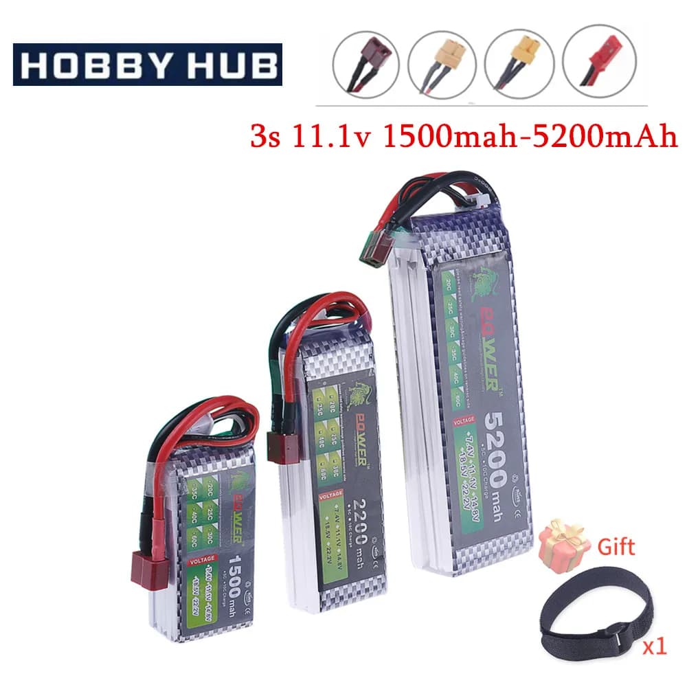 11.1V 4200mah Rechargeable battery For RC Car Boats Drones Airplane Helicopters Toys Robot Upgrade 1500mah 3s 11.1v Lipo Battery