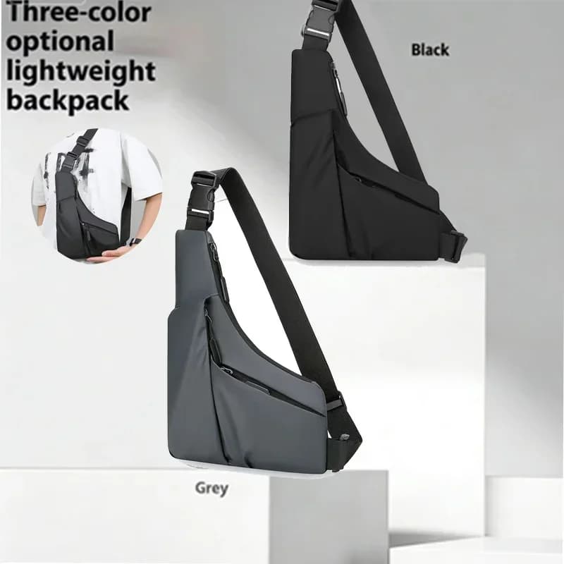 Men's Bag Large Capacity Triangle Chest Multicolor Casual Crossbody Shoulder Bag Durable Lightweight Water Resistant Sling Pack