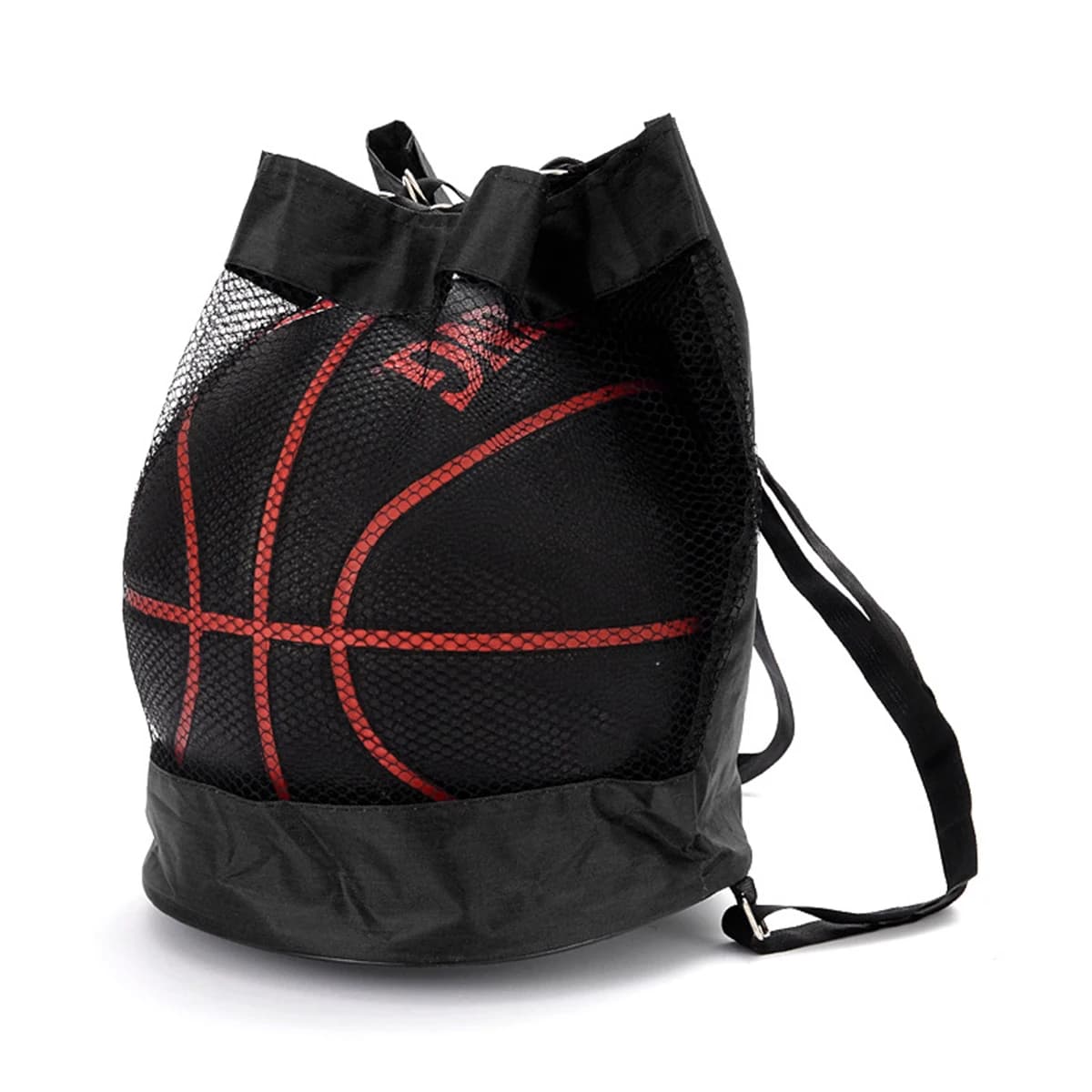 Borsa da basket portatile in rete Borsa da calcio per calcio all'aperto Zaino da pallavolo Borsa da allenamento fitness per palla