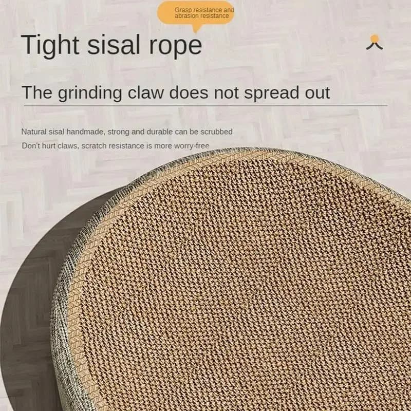 Cuccia e Tiragraffi Ovale 2-in-1 in Sisal per Gatti, Resistente all'Usura, Protezione per Mobili, Giocattolo per Affilare le Unghie, Accessori per Animali Domestici, Giocattoli per Gatti