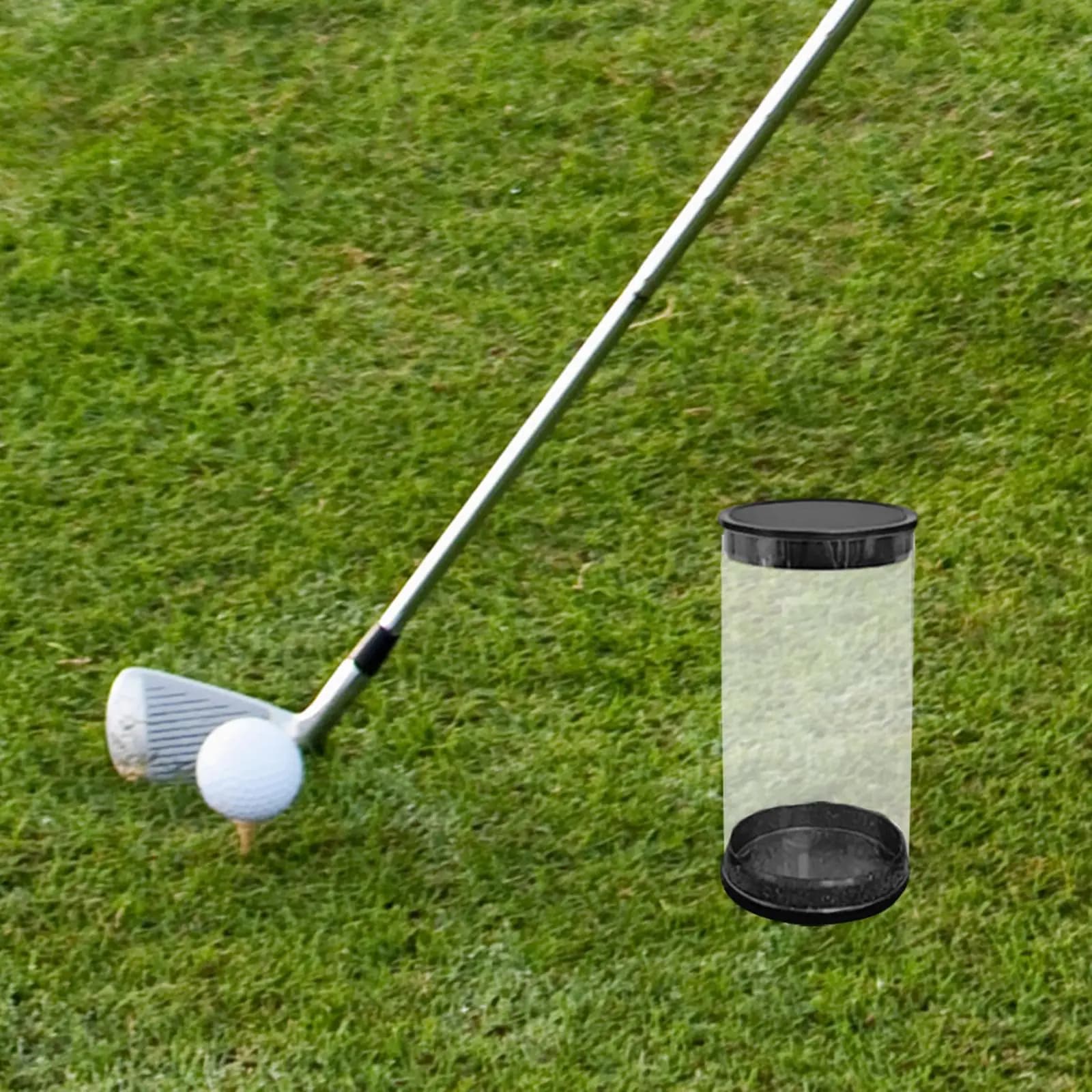 Golf Ball Holder Storage Tube Clear PC Durable Round Case Portable Organizer Golf Sport Accessory