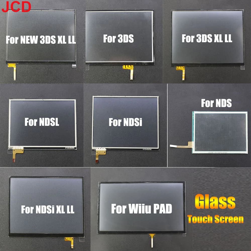 JCD 1 pz Sostituzione Pannello Touch Screen Display Digitizer Vetro Per DS Lite Per NDSL NDSi Nuovo 3DS XL LLWiiu PAD Console