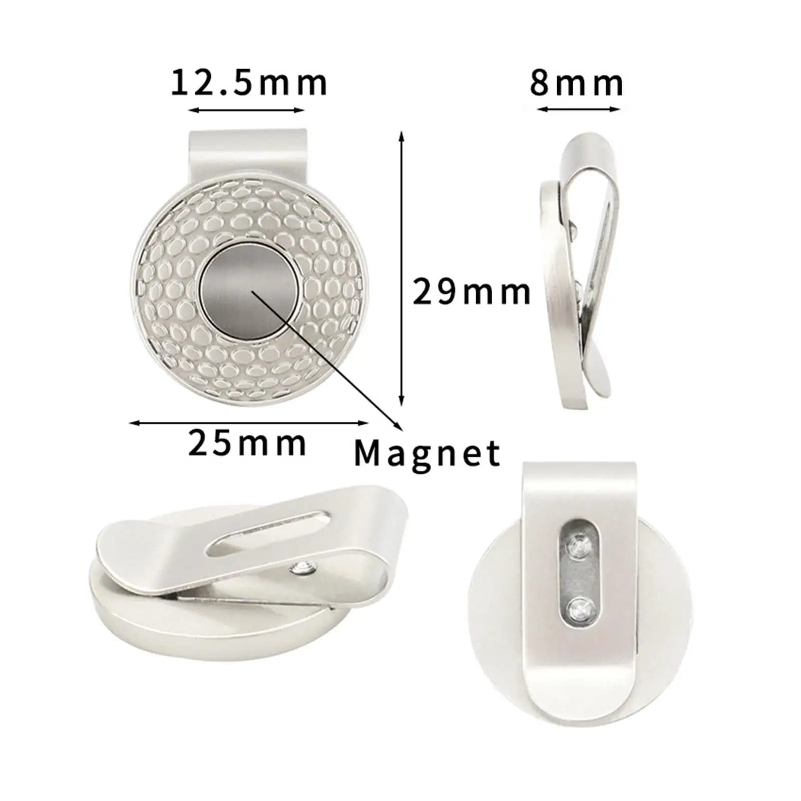 Golf Ball Marker Golf Cap Holder Lightweight Decor Portable Creative Golf Accessories for Outdoor Practice Exercise Sports Men