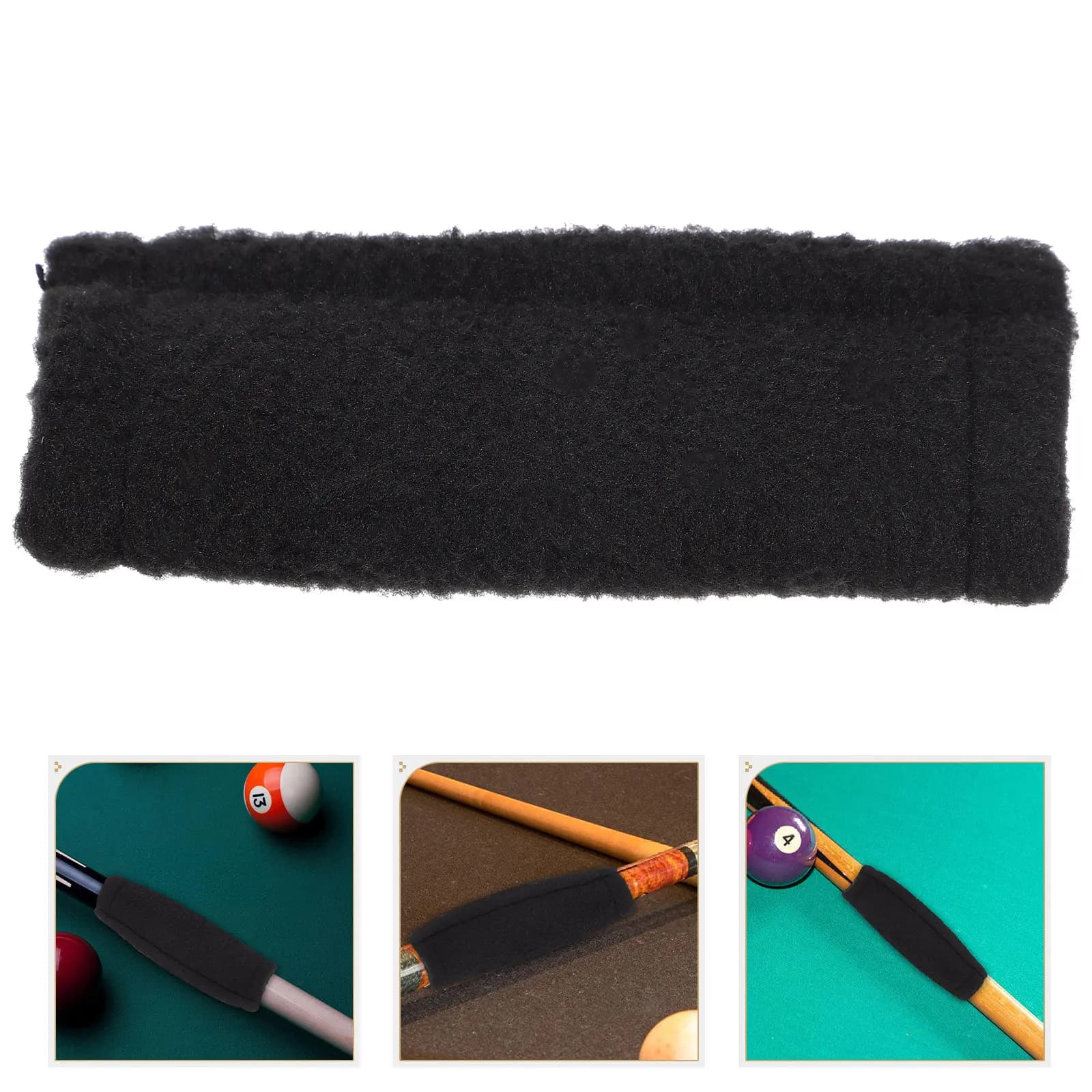 Panno in cotone riutilizzabile per la pulizia delle stecche da biliardo, resistente all'usura, accessorio per lucidare il fusto delle stecche da snooker e biliardo.