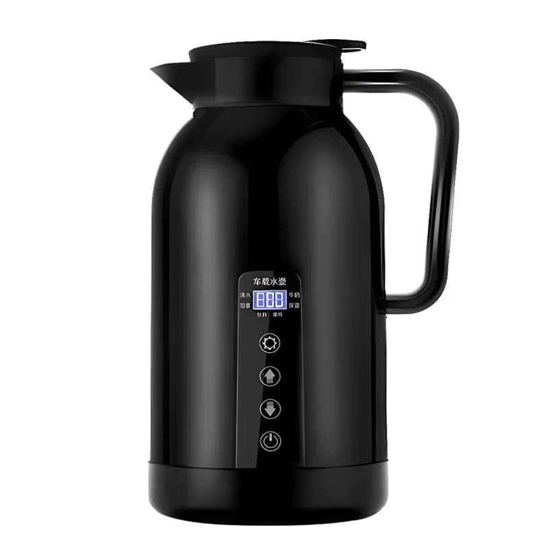 Electric car heating cup with stainless steel inner tank, hot water cup, car thermos, heated kettle 12V/24V