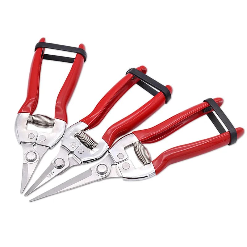 Gardening Hand Pots Garden Scissors Potting Shears Micro-Tip Shelving Shears Trimmer For Leaves Plant Straight Florist Scissors
