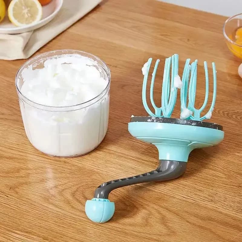 Multipurpose semi-automatic hand blend for egg white/cream/ cake mixture Hand crank mixer Home cooking tools