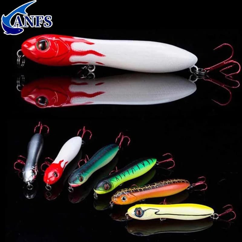 1pc/3pcs10cm Lure Floating Fishing Lures Pencil Bait Popper Top Water Artificial Baits