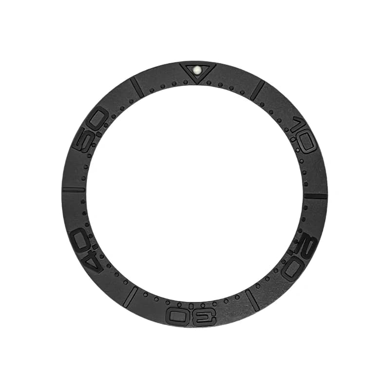 38mm x 30.7mm Anello con inserto per lunetta in metallo curvo adatto per SKX007 SKX009 SRPD GMT SUB Seamaster 300 Orologio da uomo Anello parti di riparazione