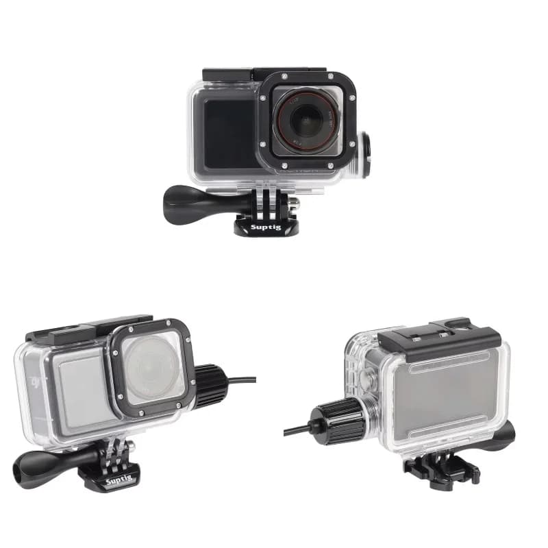 Accessori per Fotocamera DJI: Custodia Impermeabile per Ricarica / Cornice Protettiva / Scocca per Caricabatterie Moto / Scatola / Cavo USB per Action 3/4/5