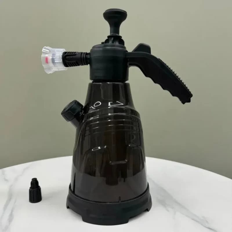 Flacone spray per autolavaggio da 2,3 litri e vaso PA - Spazzola incorporata, pistola ad acqua ad alta pressione per uso domestico, manufatto in schiuma e liquido per autolavaggio