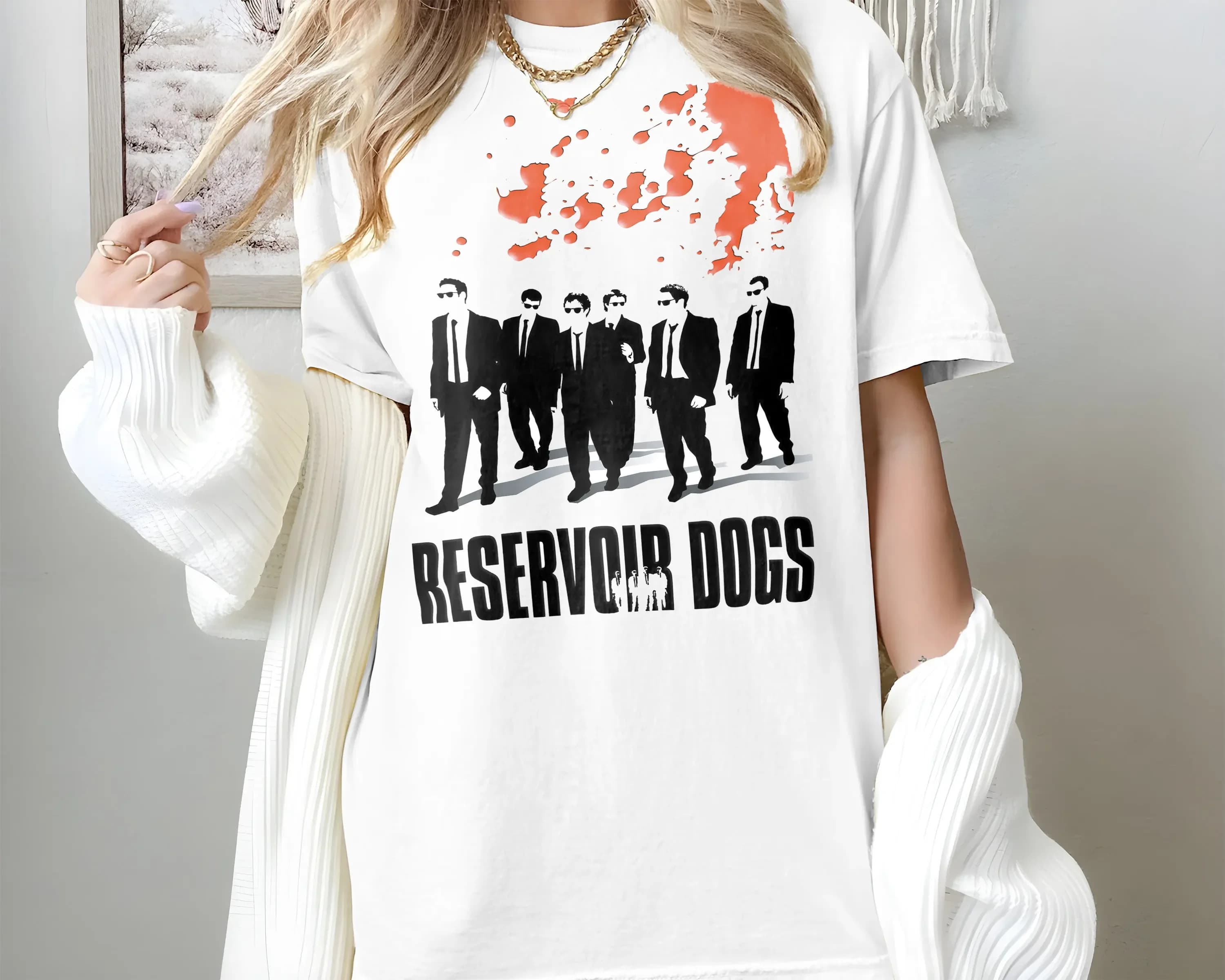Classic t-shirt with poster of the film Reservoir Dogs V4, all sizes from S to 5XL