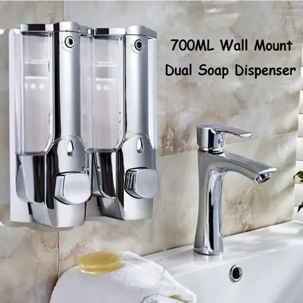 Dispenser per pompa di sapone da 700 ml con supporto per spugna Dispenser per liquidi per la pulizia Contenitore per pressa Organizzatore di sapone Strumento per la pulizia della cucina