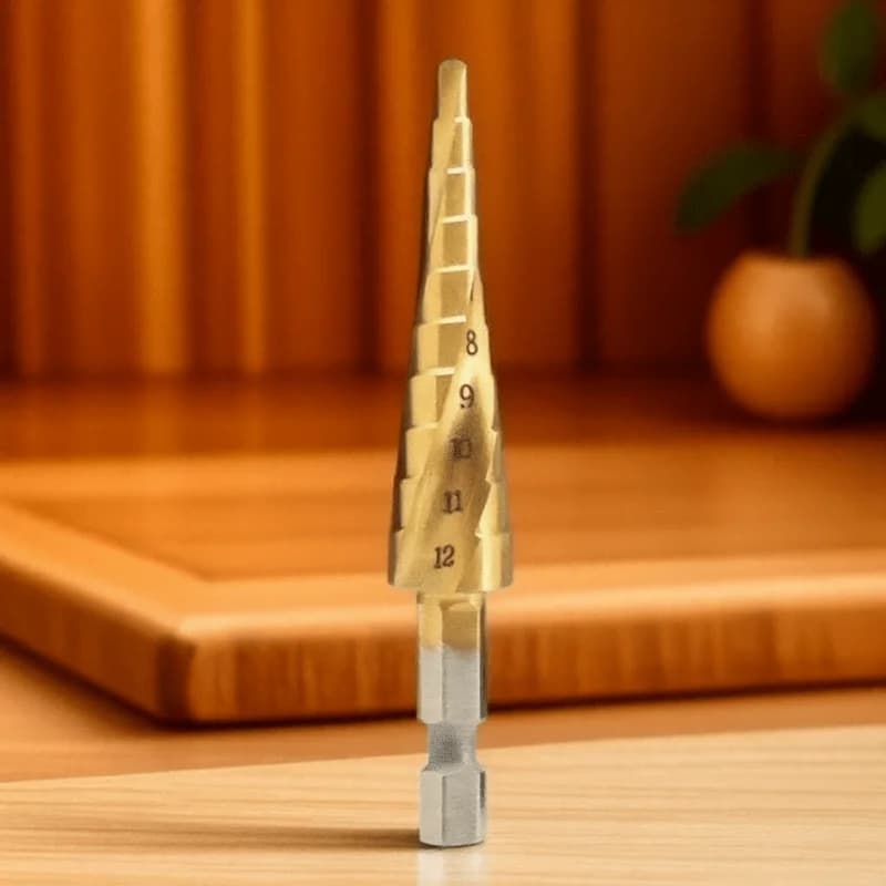 M35 4-12mm cobalt drill bit with hexagonal coding and spiral groove, padded tip for cutting stainless steel holes, iron and metal sheets
