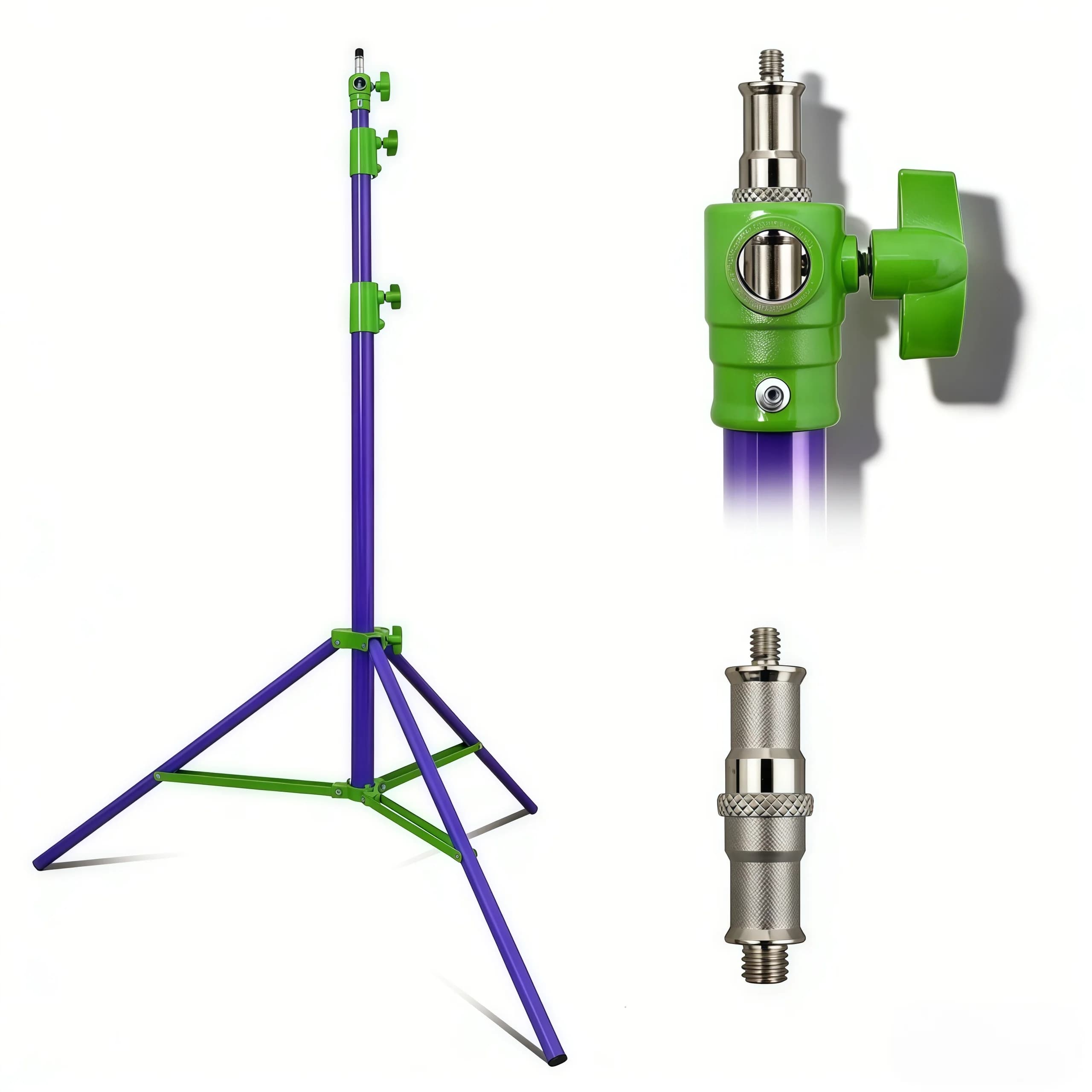 Supporto per luci da studio con cuscino d'aria da 280 cm (9,2 piedi), treppiede per foto e video per ring light, softbox, pannello LED