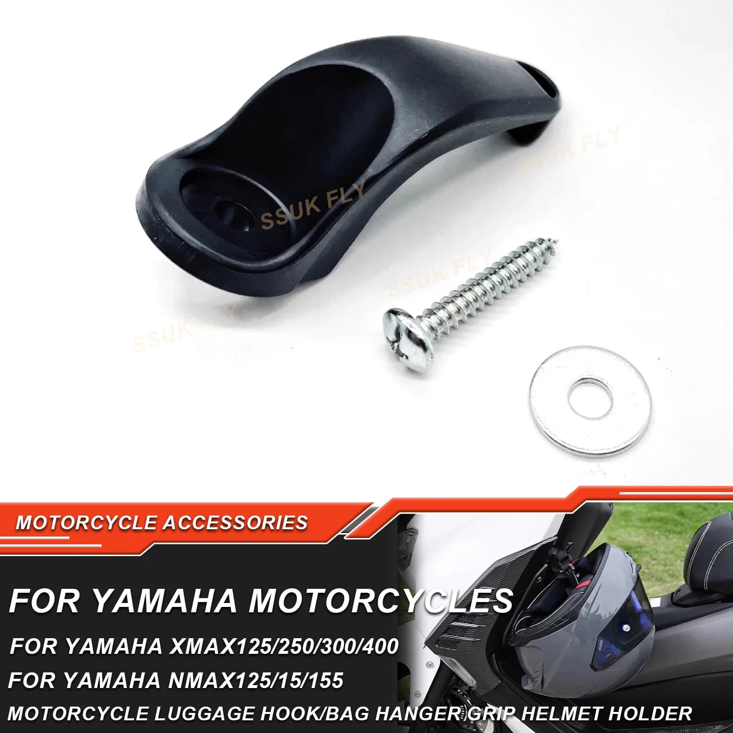 Per YAMAHA XMAX 400 300 250 125 NMAX 125 155 NVX 155 Aerox Xmax300 Nmax150 Moto Bagagli Gancio Borsa Gancio Grip Casco supporto