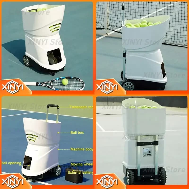Machine Training Mobile APP Remote Control Automatic Tennis Ball Launcher