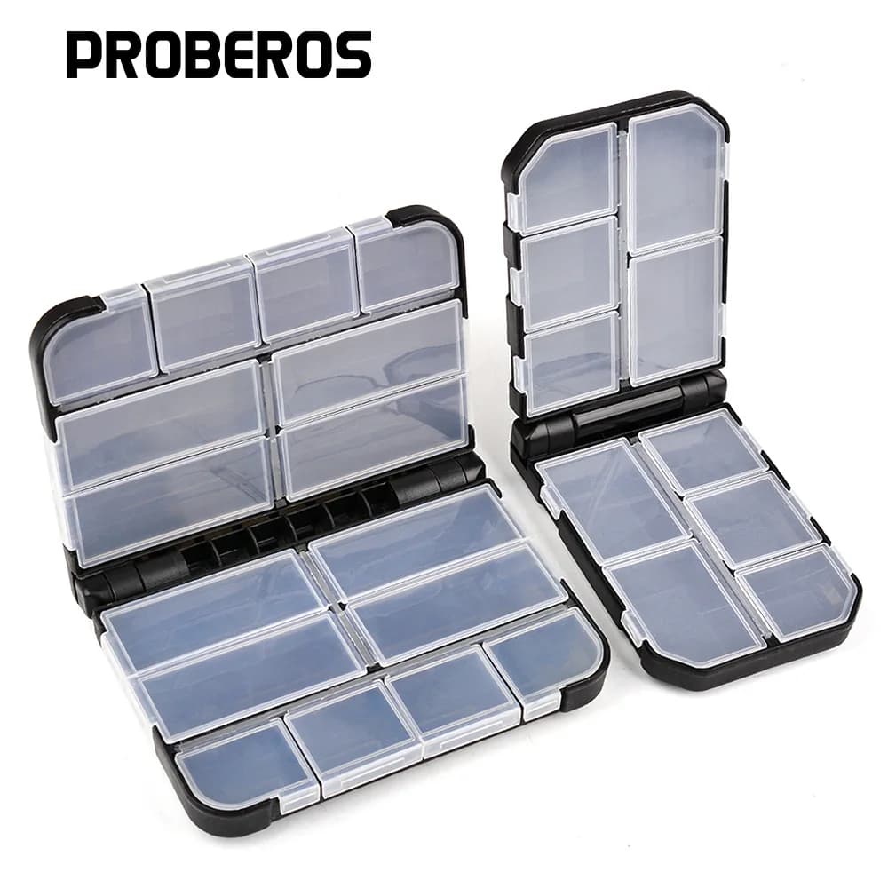 Double-sided fishing equipment box Box for storing accessories for fishing gear Box for fishing baits Mino Long-lasting bait Cake pencil Fake bait
