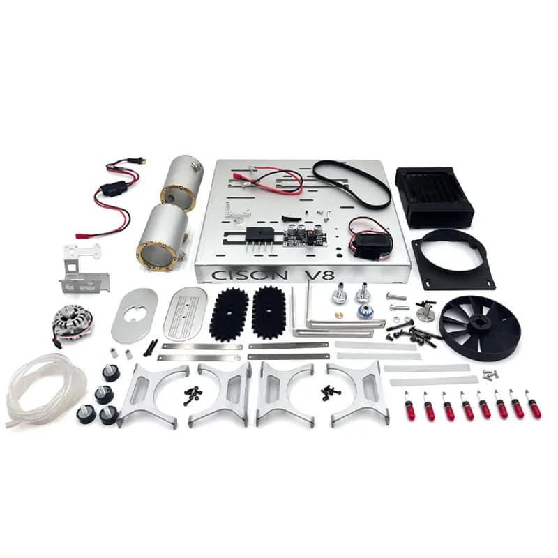 Kit di avviamento CISON Kit di avviamento motore V8 Accessori di montaggio fai-da-te Giocattoli