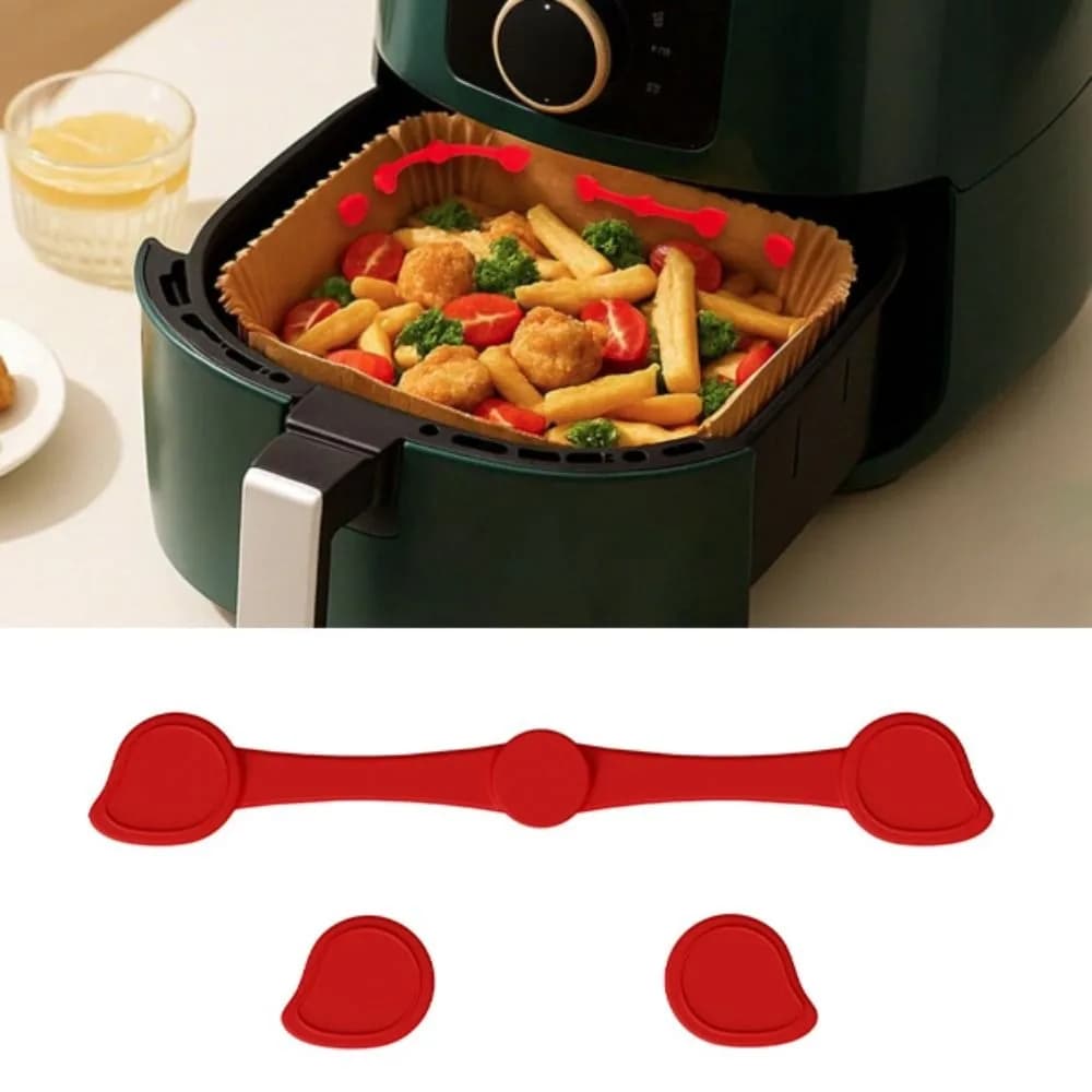 2 set of heat-resistant silicone magnetic clips for air fryer, reusable, scratch-resistant, magnetic buckle for air fryer, removable