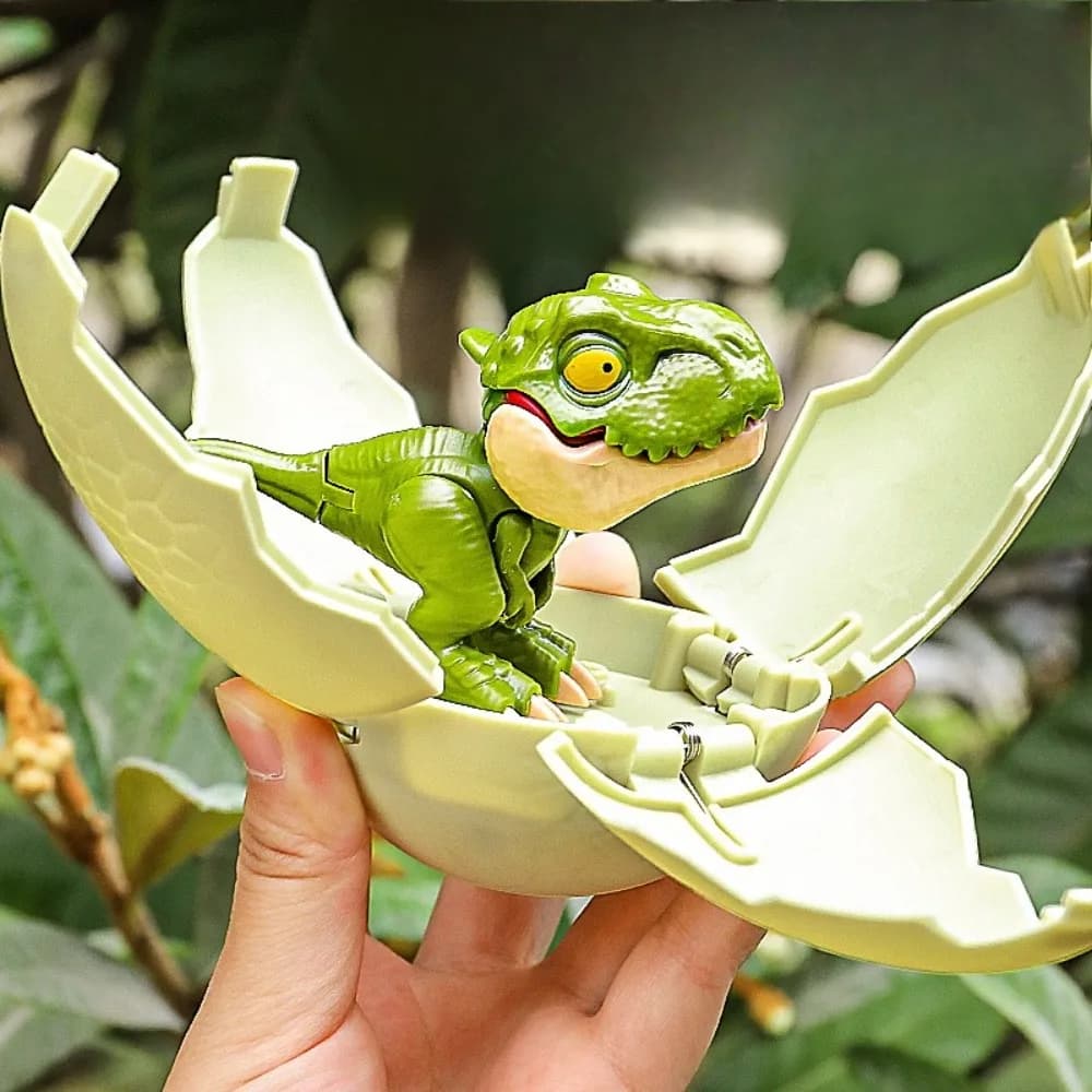 Giocattolo per bambini: Uovo di dinosauro deformabile, simpatico tirannosauro rex che morde il dito, blind box, modello animale simulato per bambini