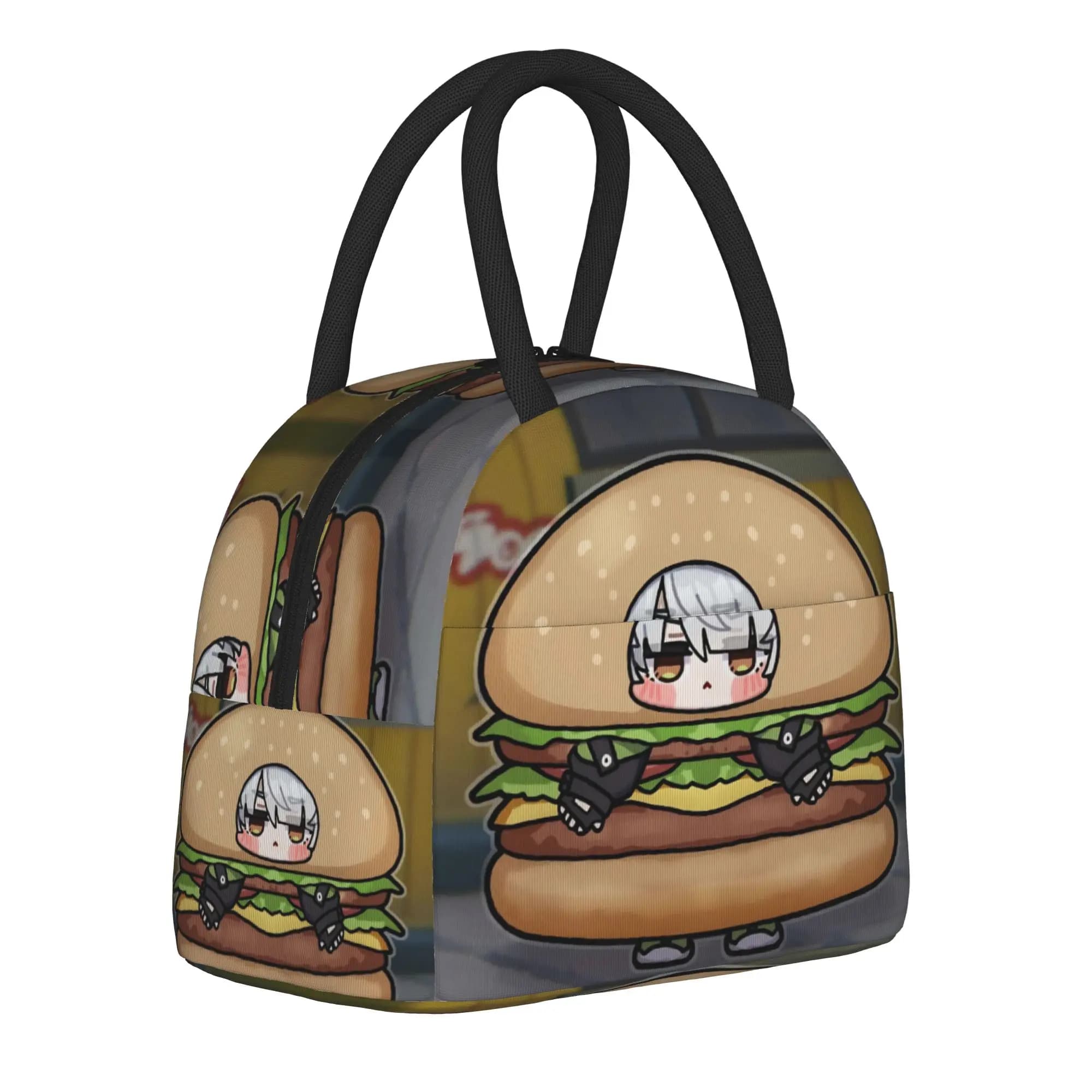 Trickcal C-Chibi Go Games Borsa termica per il pranzo, per ufficio, contenitore per alimenti, contenitori termici riutilizzabili per il pranzo