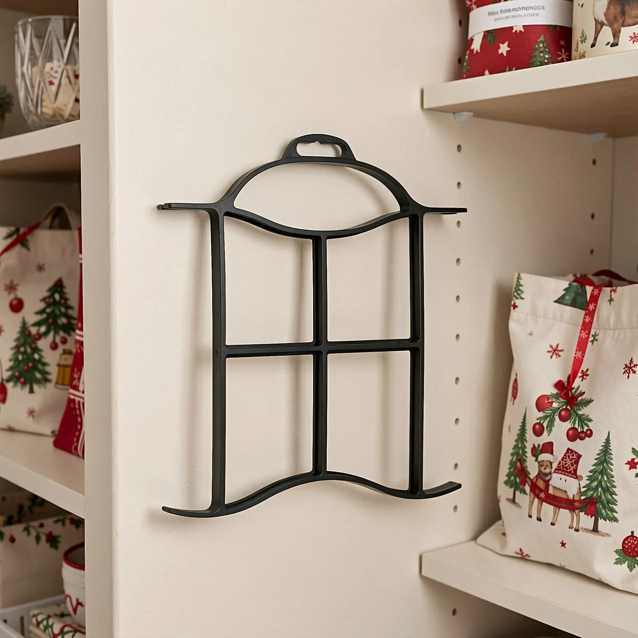 Black Christmas String Light Storage Holder Cord Winder Winding up Organizer Frame Hanger for Fairy Holiday Lights Storage
