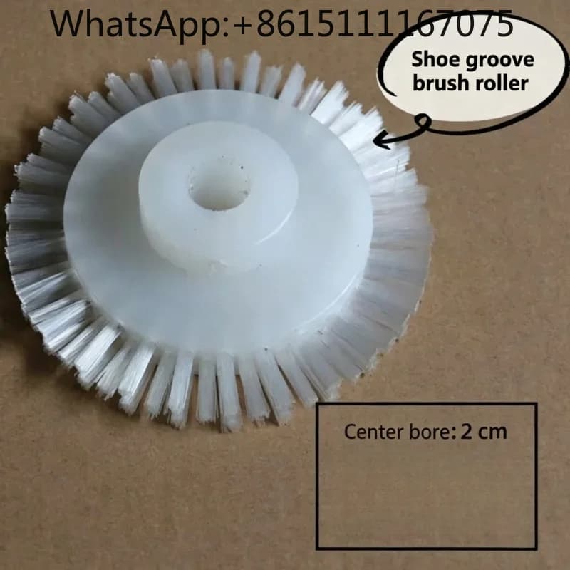 Commercial Shoe Cleaning Machine Nylon Bristle Roller Brush Wheel Replacement Accessories Shoe Washer Spare Parts