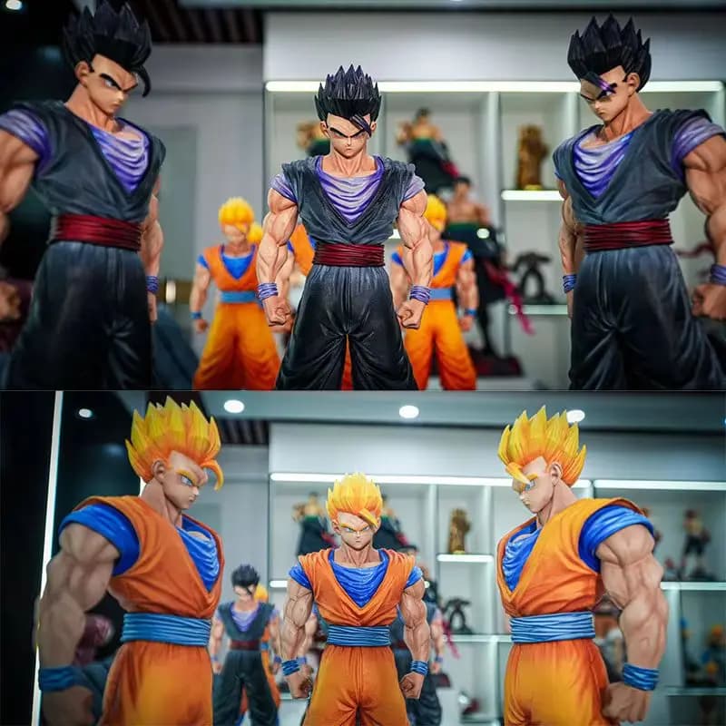 Figurina Anime Dragon Ball Gohan 30cm, Super Saiyan 2 Son Gohan, Action Figure in PVC, Modellino Statua, Regalo