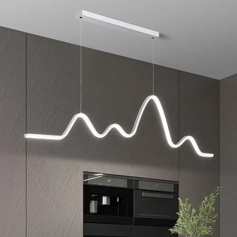 Creative LED hanging lamps modern designers minimalist strip pendant lights dining tables bar counterrestaurants indoor lighting