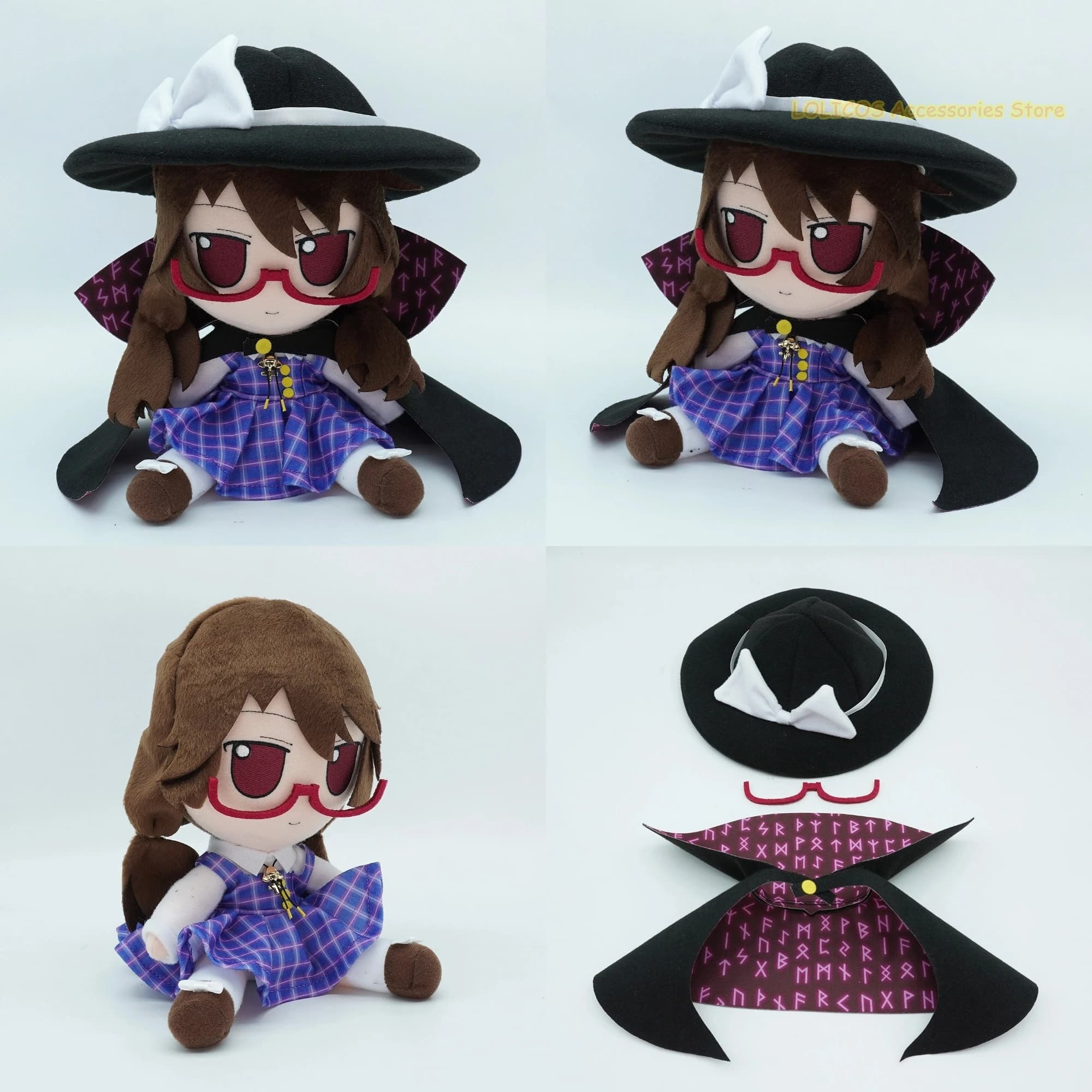 Usami Sumireko Touhou Project 20cm Serie FUMO Figura in Posizione Seduta Modello Cuscino Anime Cartone Animato Gioco Mascotte Cosplay Regali
