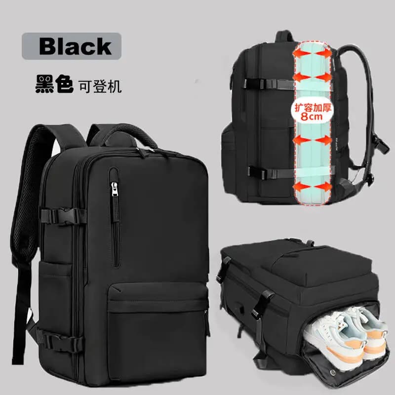 XZAN sports backpack New Sports Backpack Expansion Backpack Unisex Travel Extra Large Capacity Luggage Shoe Compartment Waterpro
