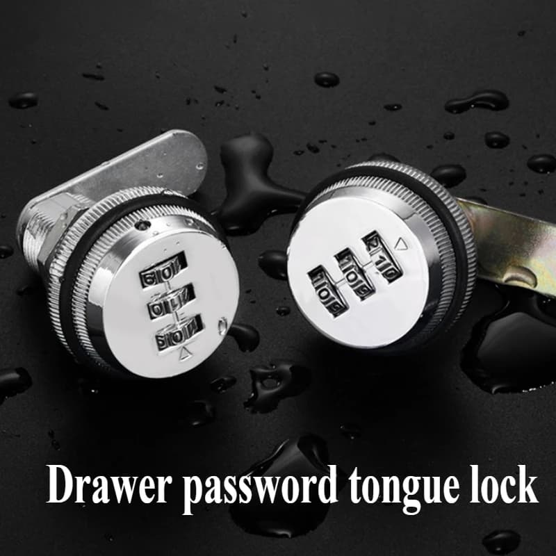 3 Digit Combination Password Drawer Lock Smart Code Lock Mailbox Furniture Cabinet Door Security Anti-theft Lock