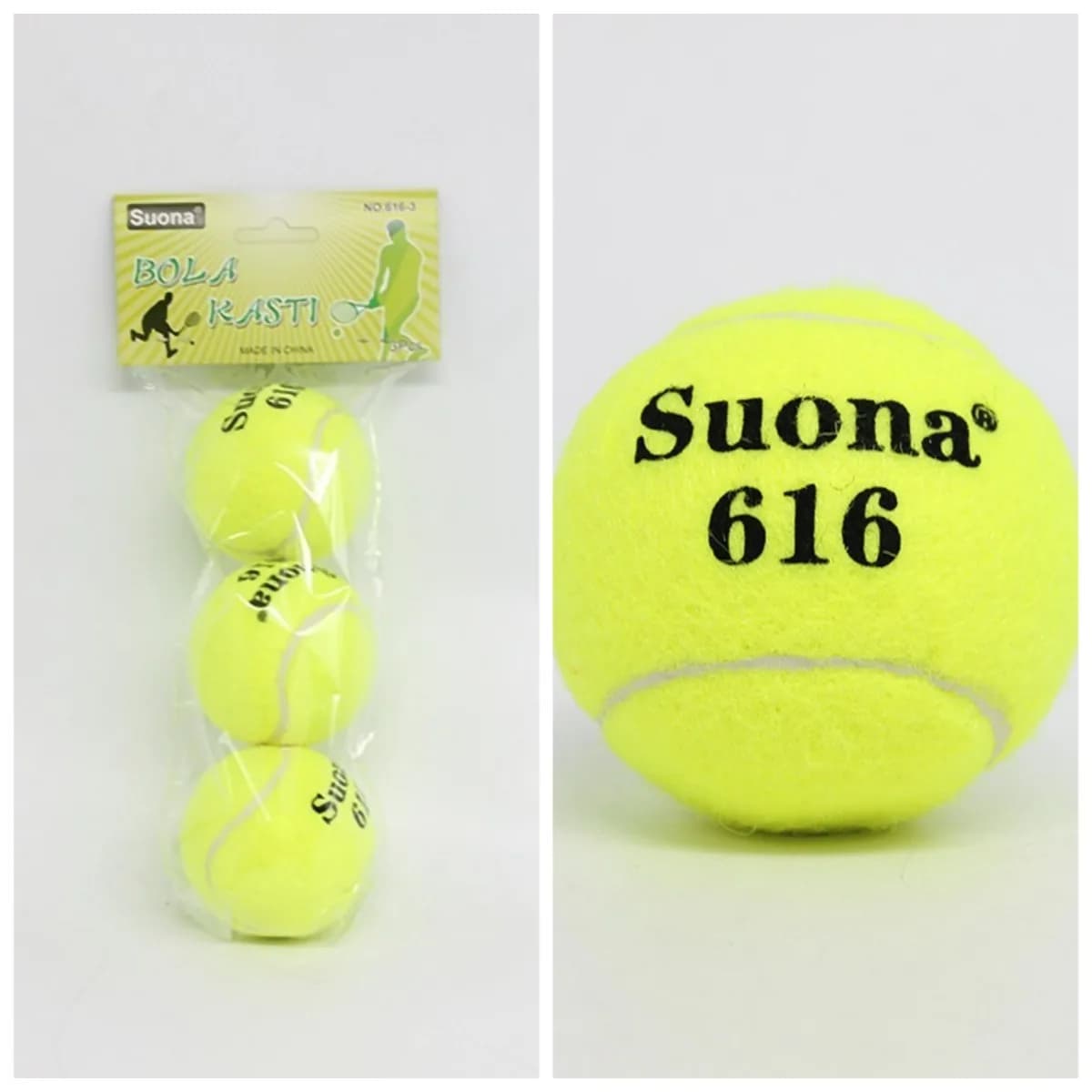 Set di 3 Palline da Tennis Professionali ad Alta Elasticità per Allenamento e Gioco all'Aperto, Resistenti ai Morsi e ai Morsoi dei Cani, 63mm