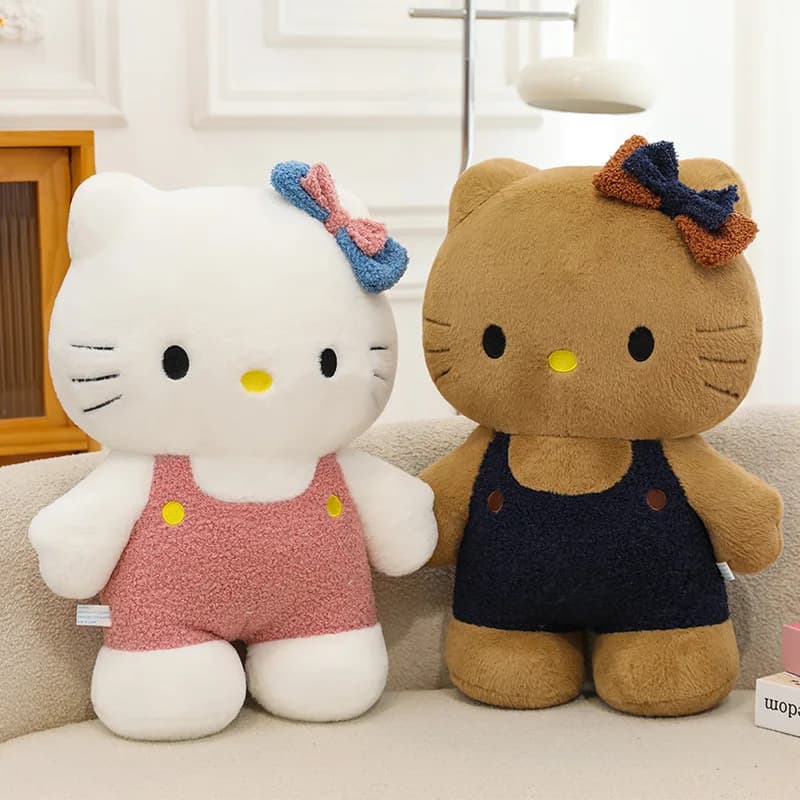 Cuscino Sanrio Hello Kitty Kuromi da 75 cm, peluche KT, giocattoli morbidi per ragazze, peluche a forma di cuore My Melody Cinnamoroll, regali.