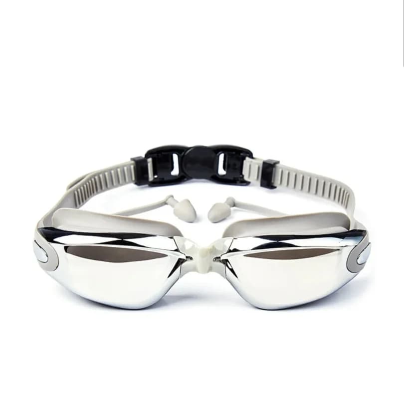 Adult Swimwear with Earrings, Anti-fog, Waterproof, For Men and Women, for Training and Gare in Swimming Pool