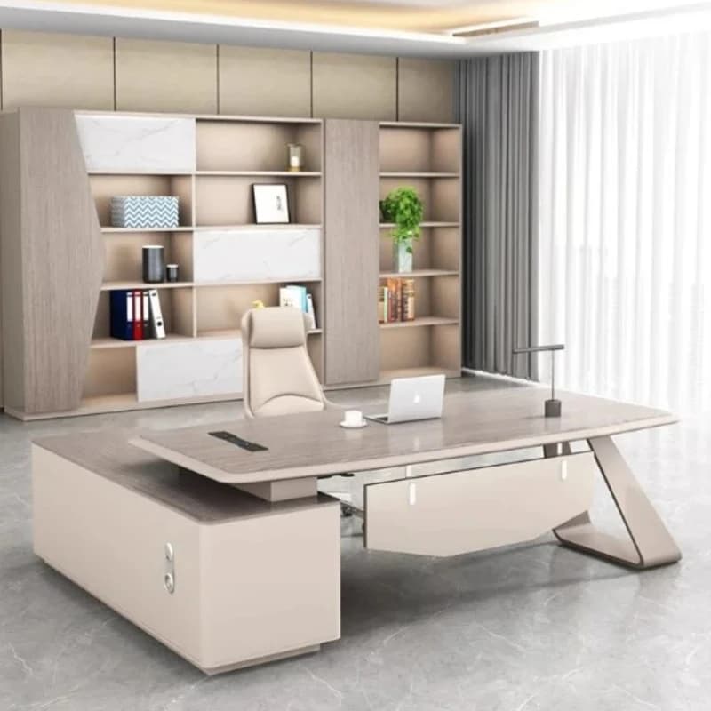 Wide Organizer Computer Desks Standing Modern Pc Laptop Office Desk Executive Drawers Mesa Para Computador Modern Furniture