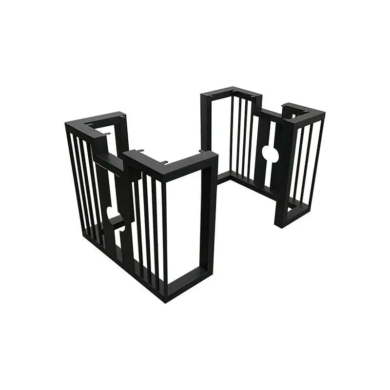 Gambe in metallo per scrivania, telaio per tavolo grande, semplice treppiede in acciaio al carbonio, gambe per tavolo in ferro battuto personalizzate
