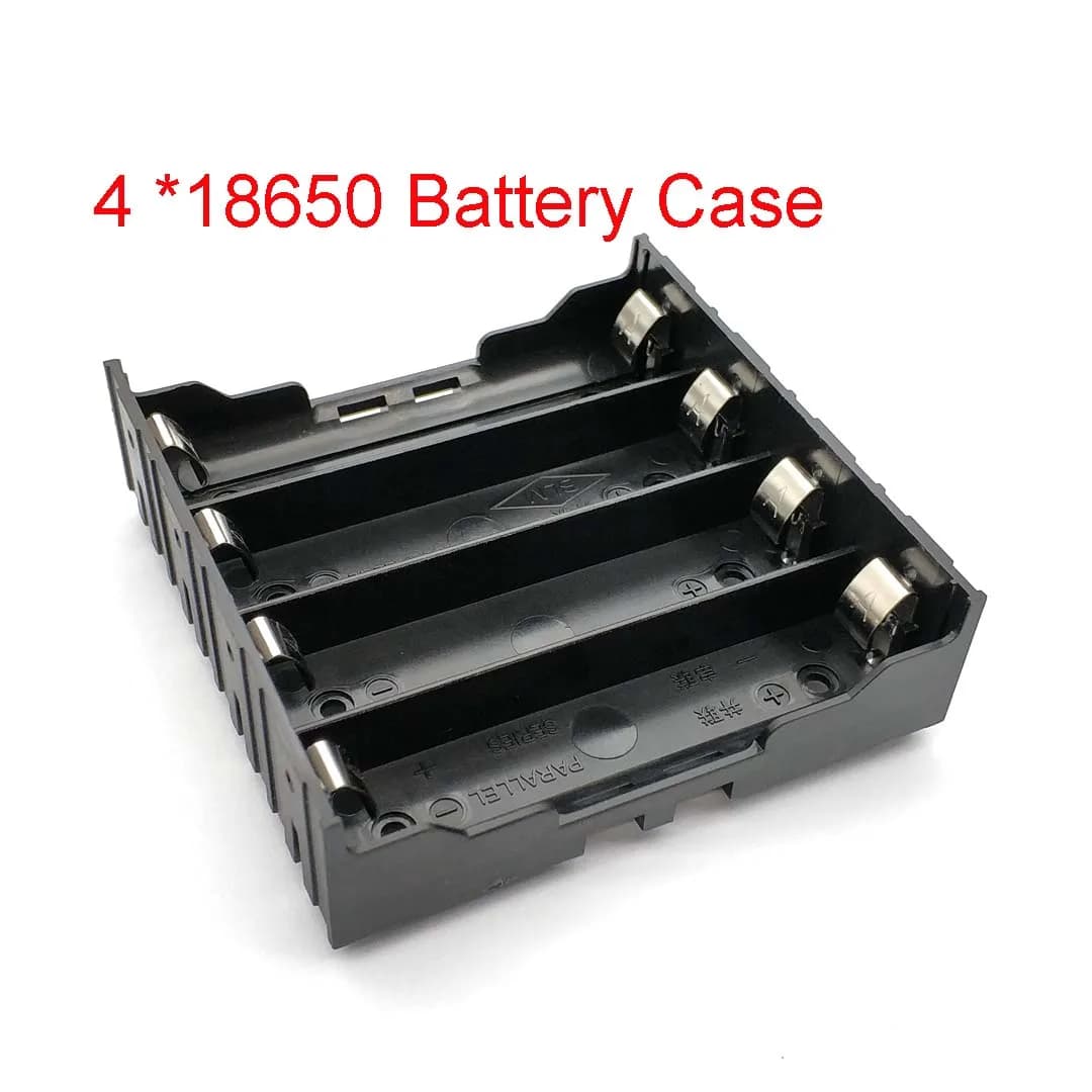 New FAI DA TE ABS 18650 Power Bank Cases 4X 18650 Battery Support Storage Box Case 4 Slot Container Batteries Pin Duro