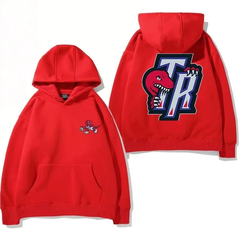 Autunno e inverno nuova felpa con cappuccio da uomo Raptor American Retro basket sport pullover abiti larghi a maniche lunghe